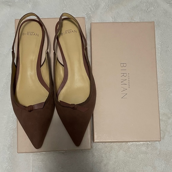 NWB ALEXANDRE BIRMAN | CLARITA POINTY-TOE BALLET FLAT 38.5 - Picture 7 of 8